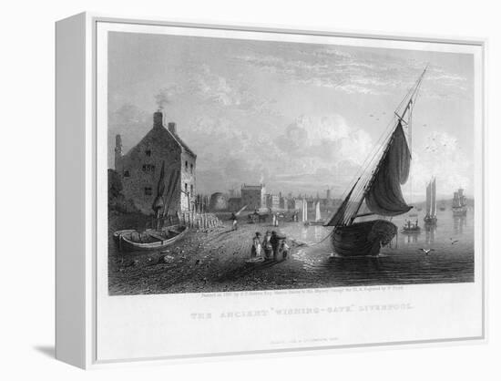 The Ancient 'Wishing-Gate, Liverpool, 1833-W Floyd-Framed Premier Image Canvas