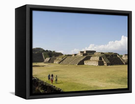 The Ancient Zapotec City of Monte Alban, Unesco World Heritage Site, Near Oaxaca City, Mexico-R H Productions-Framed Premier Image Canvas