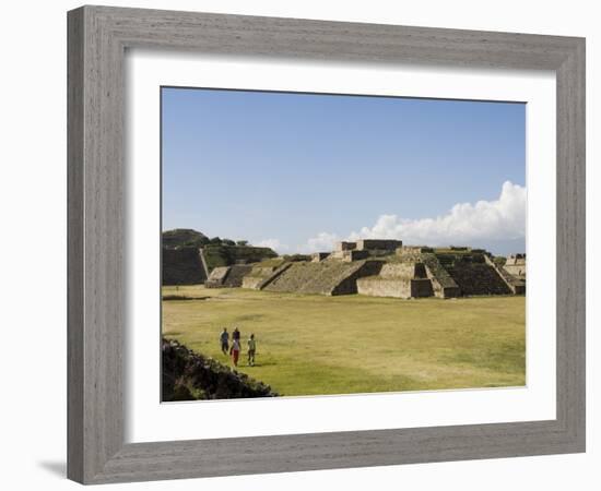 The Ancient Zapotec City of Monte Alban, Unesco World Heritage Site, Near Oaxaca City, Mexico-R H Productions-Framed Photographic Print