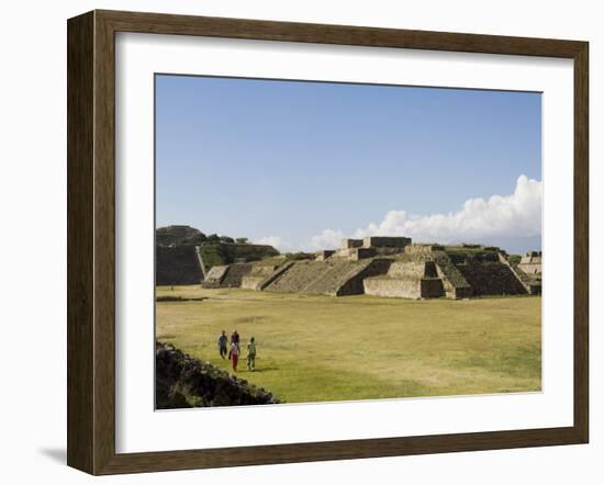 The Ancient Zapotec City of Monte Alban, Unesco World Heritage Site, Near Oaxaca City, Mexico-R H Productions-Framed Photographic Print