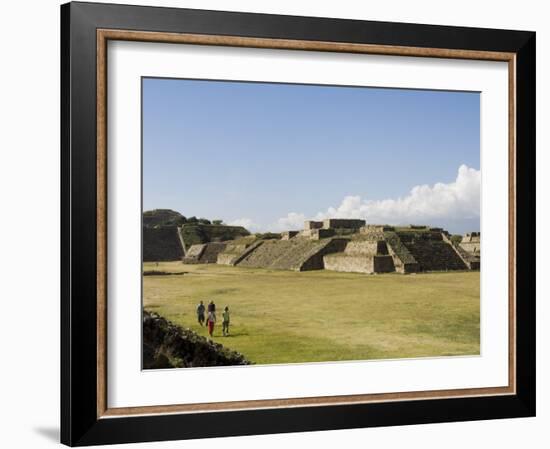 The Ancient Zapotec City of Monte Alban, Unesco World Heritage Site, Near Oaxaca City, Mexico-R H Productions-Framed Photographic Print