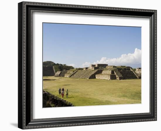 The Ancient Zapotec City of Monte Alban, Unesco World Heritage Site, Near Oaxaca City, Mexico-R H Productions-Framed Photographic Print