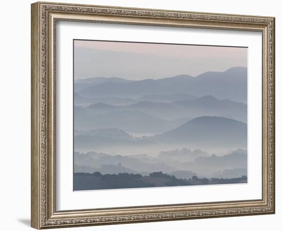 The Andalucian Campagna Near Montellano at Dawn, Andulacia, Spain, Febraury 2008-Niall Benvie-Framed Photographic Print