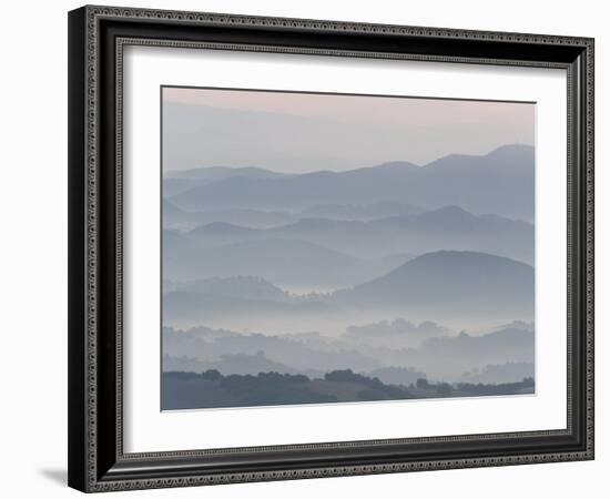 The Andalucian Campagna Near Montellano at Dawn, Andulacia, Spain, Febraury 2008-Niall Benvie-Framed Photographic Print