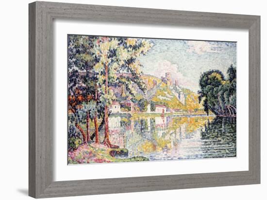 The Andelys, Gaillard Chateau, 1921-Paul Signac-Framed Giclee Print