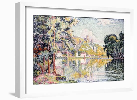 The Andelys, Gaillard Chateau, 1921-Paul Signac-Framed Giclee Print