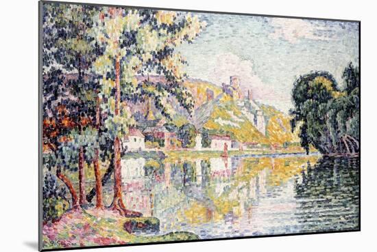 The Andelys, Gaillard Chateau, 1921-Paul Signac-Mounted Giclee Print