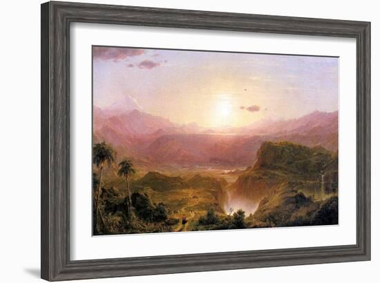 The Andes of Ecuador, c.1876-Frederic Edwin Church-Framed Giclee Print