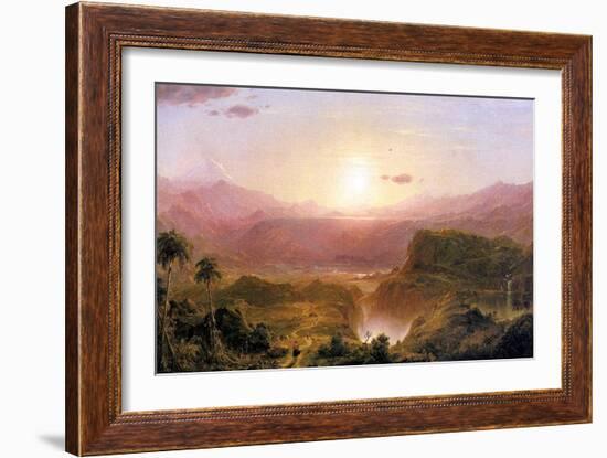 The Andes of Ecuador, c.1876-Frederic Edwin Church-Framed Giclee Print