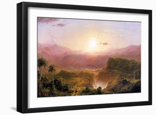 The Andes of Ecuador, c.1876-Frederic Edwin Church-Framed Giclee Print