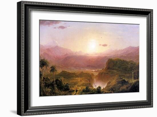 The Andes of Ecuador, c.1876-Frederic Edwin Church-Framed Giclee Print