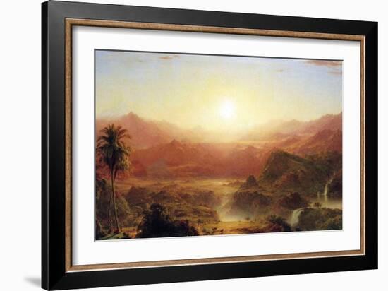 The Andes of Ecuador Detail-Frederic Edwin Church-Framed Art Print