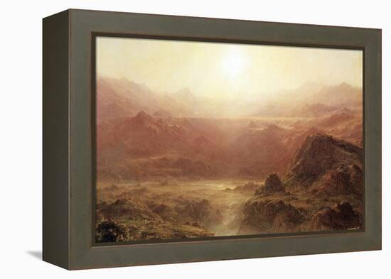 The Andes of Ecuador-Frederic Edwin Church-Framed Stretched Canvas