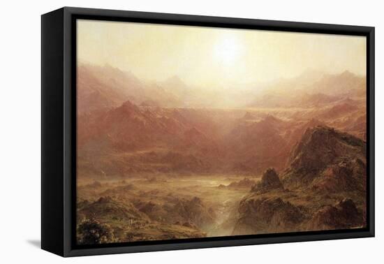 The Andes of Ecuador-Frederic Edwin Church-Framed Stretched Canvas