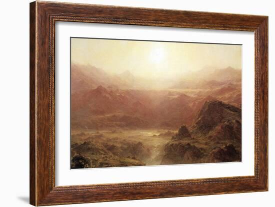 The Andes of Ecuador-Frederic Edwin Church-Framed Art Print