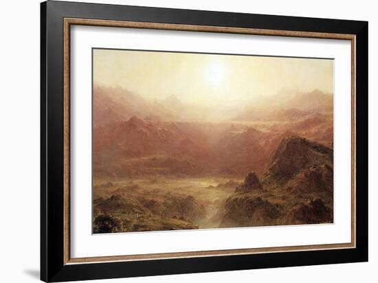 The Andes of Ecuador-Frederic Edwin Church-Framed Art Print