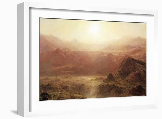 The Andes of Ecuador-Frederic Edwin Church-Framed Art Print