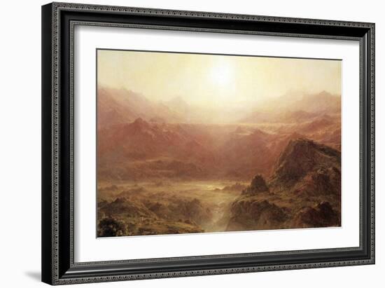 The Andes of Ecuador-Frederic Edwin Church-Framed Art Print