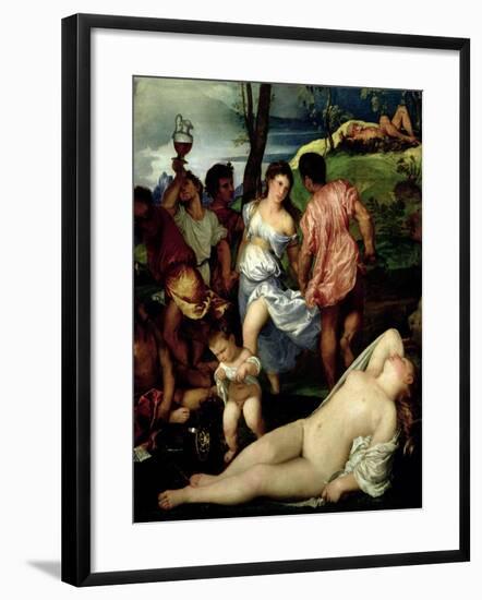 The Andrians, circa 1523-4-Titian (Tiziano Vecelli)-Framed Giclee Print