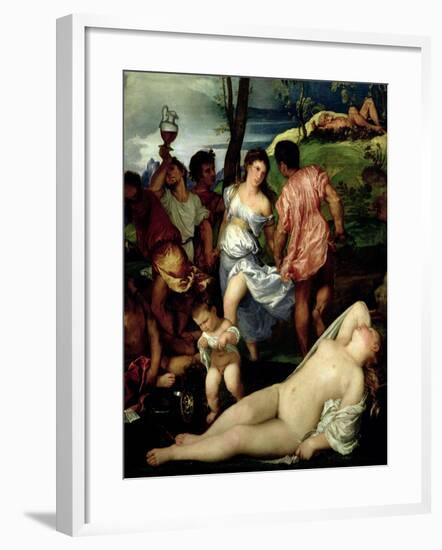 The Andrians, circa 1523-4-Titian (Tiziano Vecelli)-Framed Giclee Print