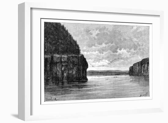 The Angara River, Below the Padunskiy Rapids, Siberia, Russia, 1895-Charles Barbant-Framed Giclee Print