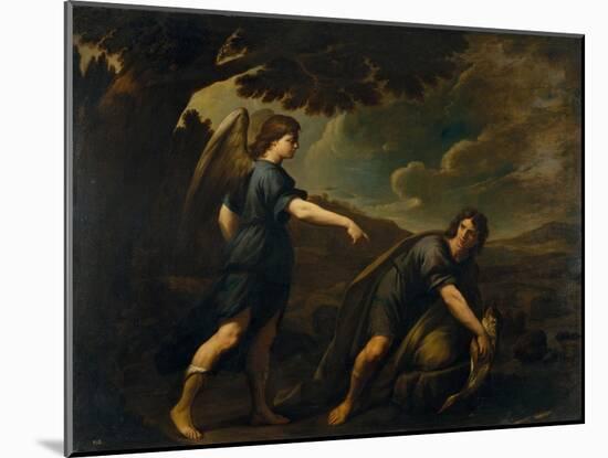 The Angel and Tobias with the Fish, C. 1640-Andrea Vaccaro-Mounted Giclee Print
