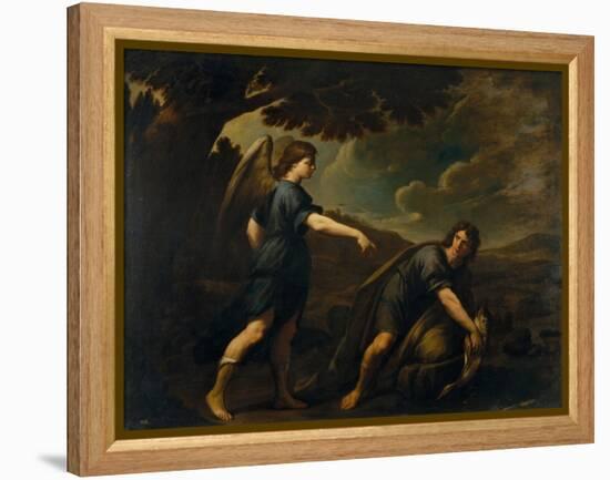 The Angel and Tobias with the Fish, C. 1640-Andrea Vaccaro-Framed Premier Image Canvas