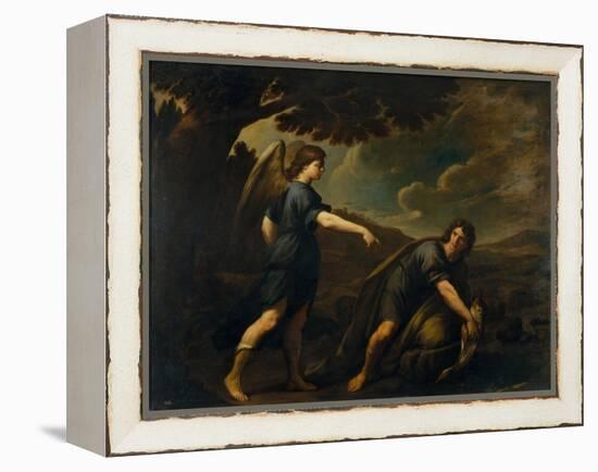 The Angel and Tobias with the Fish, C. 1640-Andrea Vaccaro-Framed Premier Image Canvas