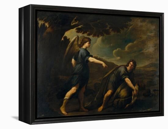 The Angel and Tobias with the Fish, C. 1640-Andrea Vaccaro-Framed Premier Image Canvas