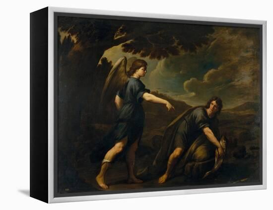 The Angel and Tobias with the Fish, C. 1640-Andrea Vaccaro-Framed Premier Image Canvas