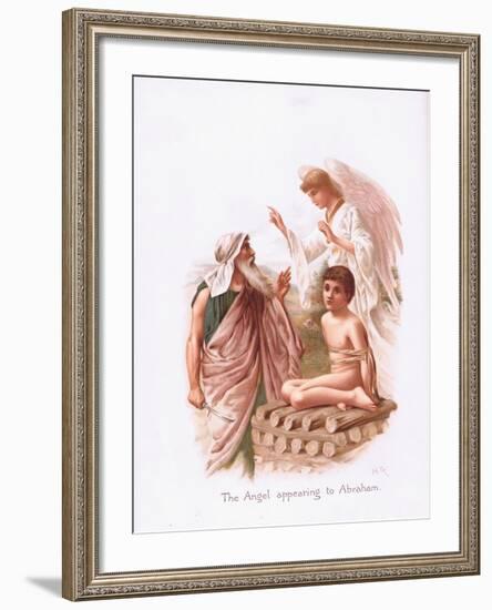 The Angel Appearing to Abraham-Henry Ryland-Framed Giclee Print