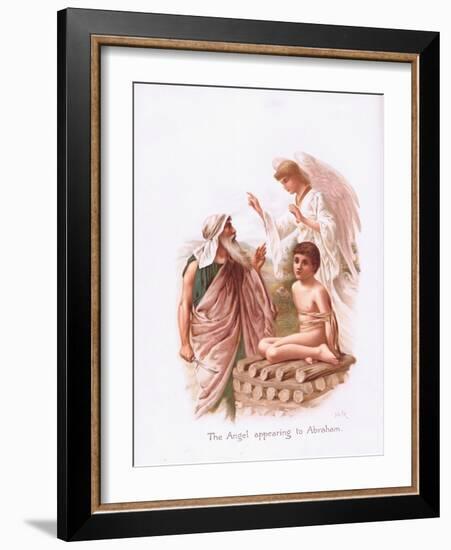 The Angel Appearing to Abraham-Henry Ryland-Framed Giclee Print