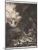 The Angel Appearing to the Shepherds, 1634-Rembrandt van Rijn-Mounted Giclee Print