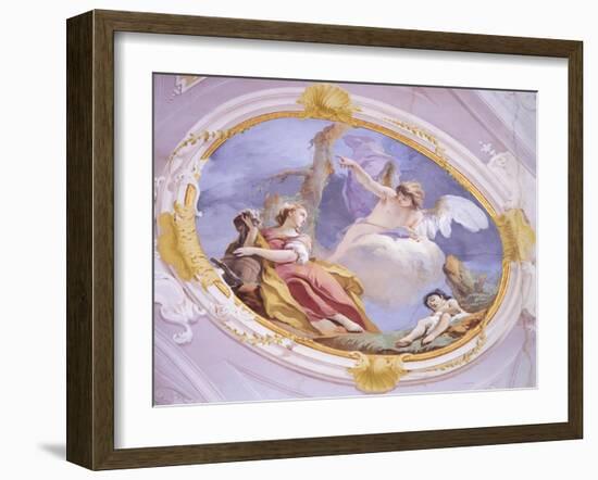 The Angel Comforts Hagar in Wilderness-Giovanni Battista Tiepolo-Framed Giclee Print