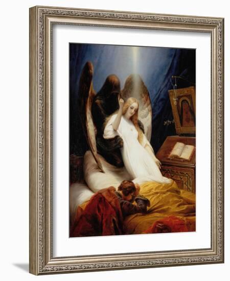 The Angel of Death, 1851-Horace Vernet-Framed Giclee Print