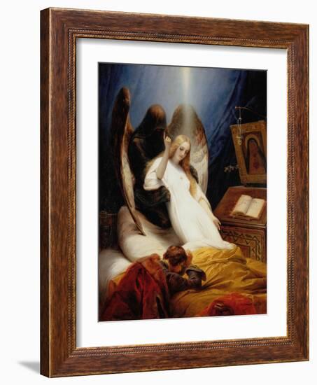 The Angel of Death, 1851-Horace Vernet-Framed Giclee Print