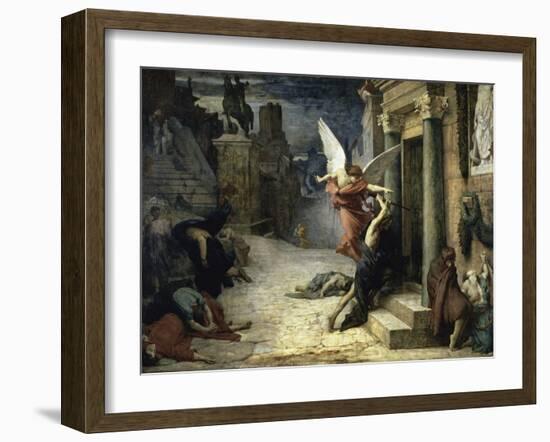 The Angel of Death; Peste a Roma-Jules Elie Delaunay-Framed Giclee Print