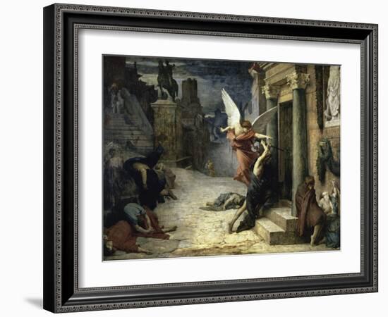 The Angel of Death; Peste a Roma-Jules Elie Delaunay-Framed Giclee Print