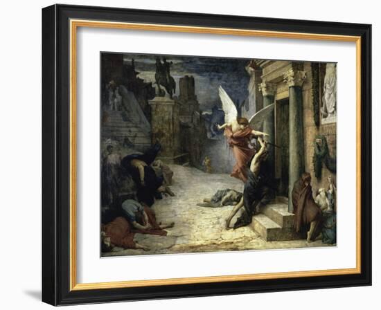 The Angel of Death; Peste a Roma-Jules Elie Delaunay-Framed Giclee Print