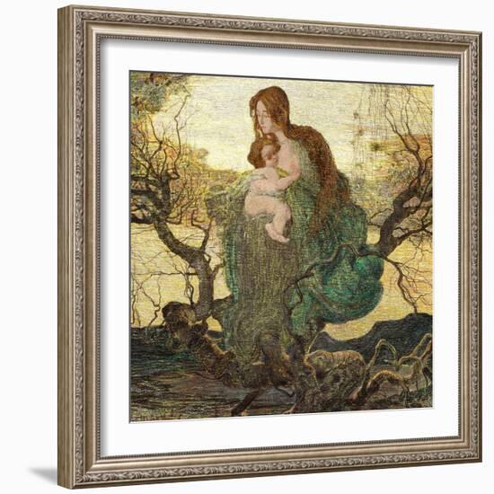 The Angel of Life-Giovanni Segantini-Framed Giclee Print