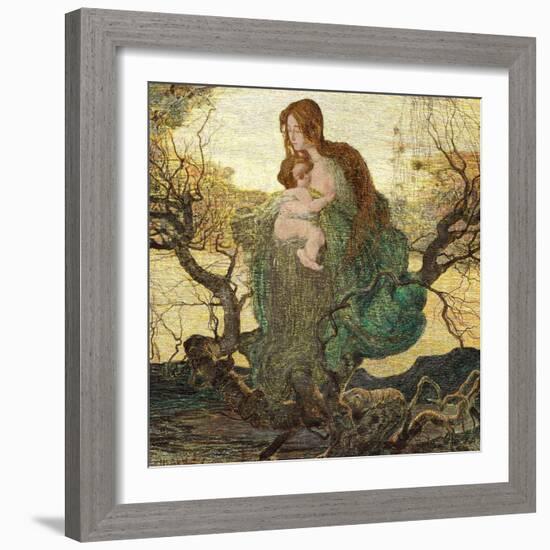 The Angel of Life-Giovanni Segantini-Framed Giclee Print