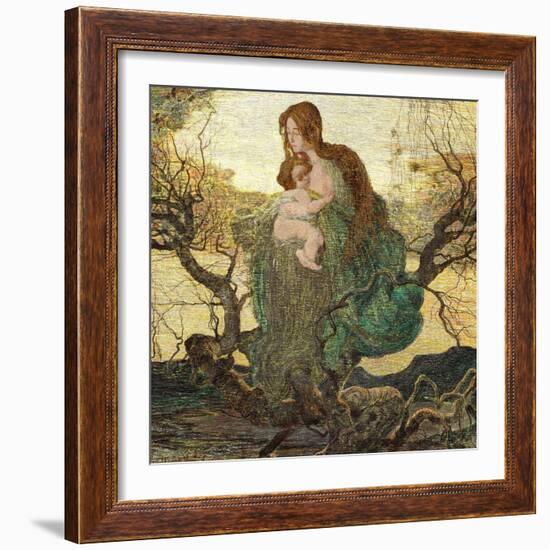 The Angel of Life-Giovanni Segantini-Framed Giclee Print