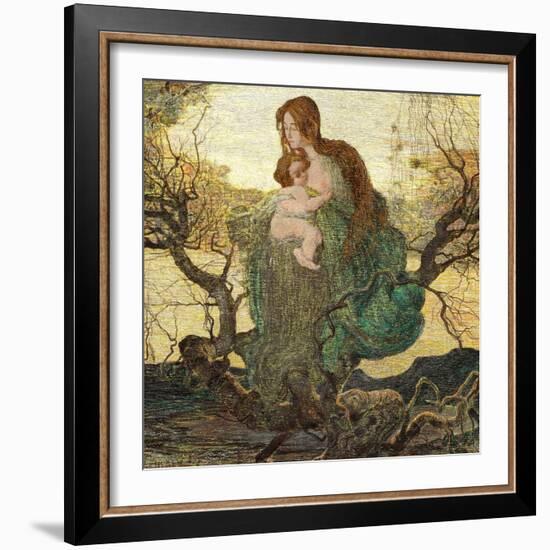 The Angel of Life-Giovanni Segantini-Framed Giclee Print