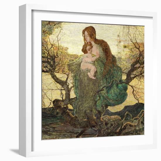 The Angel of Life-Giovanni Segantini-Framed Giclee Print