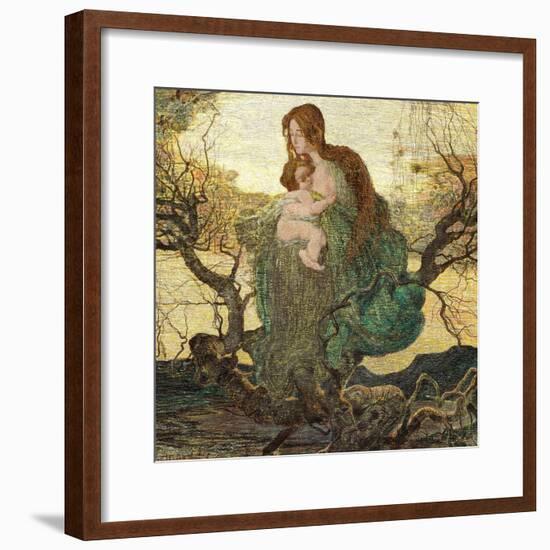 The Angel of Life-Giovanni Segantini-Framed Giclee Print