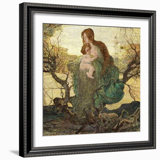 The Angel of Life-Giovanni Segantini-Framed Giclee Print