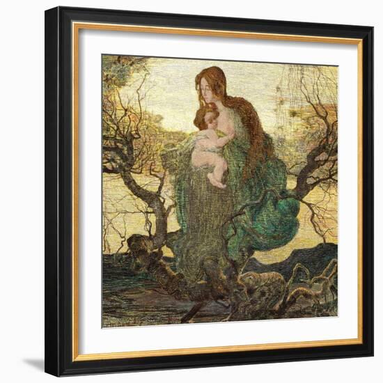 The Angel of Life-Giovanni Segantini-Framed Giclee Print