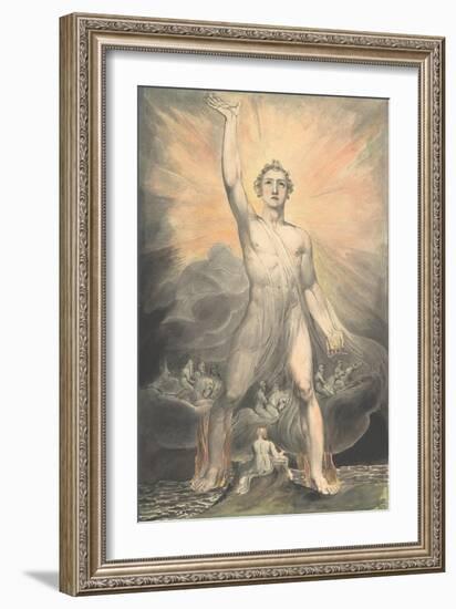 The Angel of Revelation, c.1805-William Blake-Framed Giclee Print