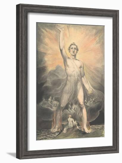 The Angel of Revelation, c.1805-William Blake-Framed Giclee Print