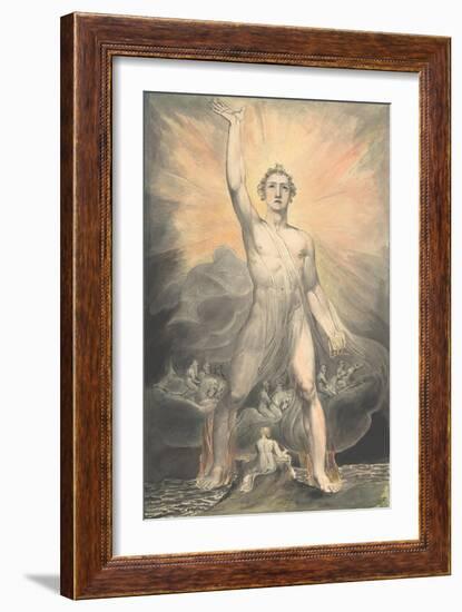 The Angel of Revelation, c.1805-William Blake-Framed Giclee Print